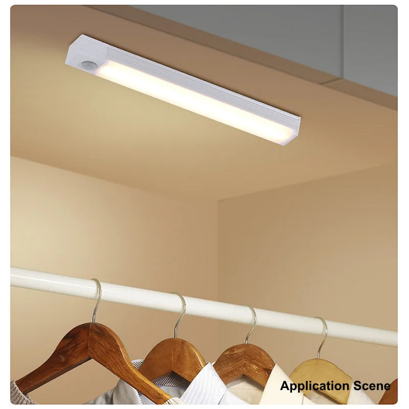 Mozgásérzékelős LED szalagfény – USB tölthető, mágneses, 10–60 cm