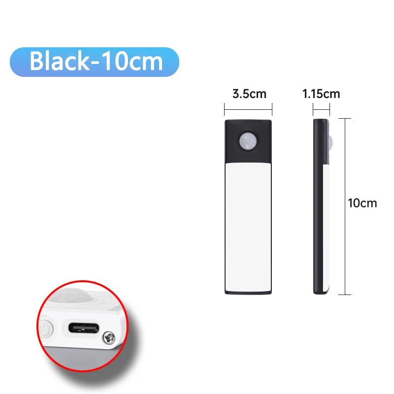 USB tölthető mozgásérzékelős LED lámpa – mágneses, szekrényhez, konyhához