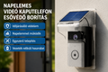 🔔 Okos WiFi videó kapucsengő napelemes töltéssel – HD kamera, éjjellátó, mozgásérzékelő