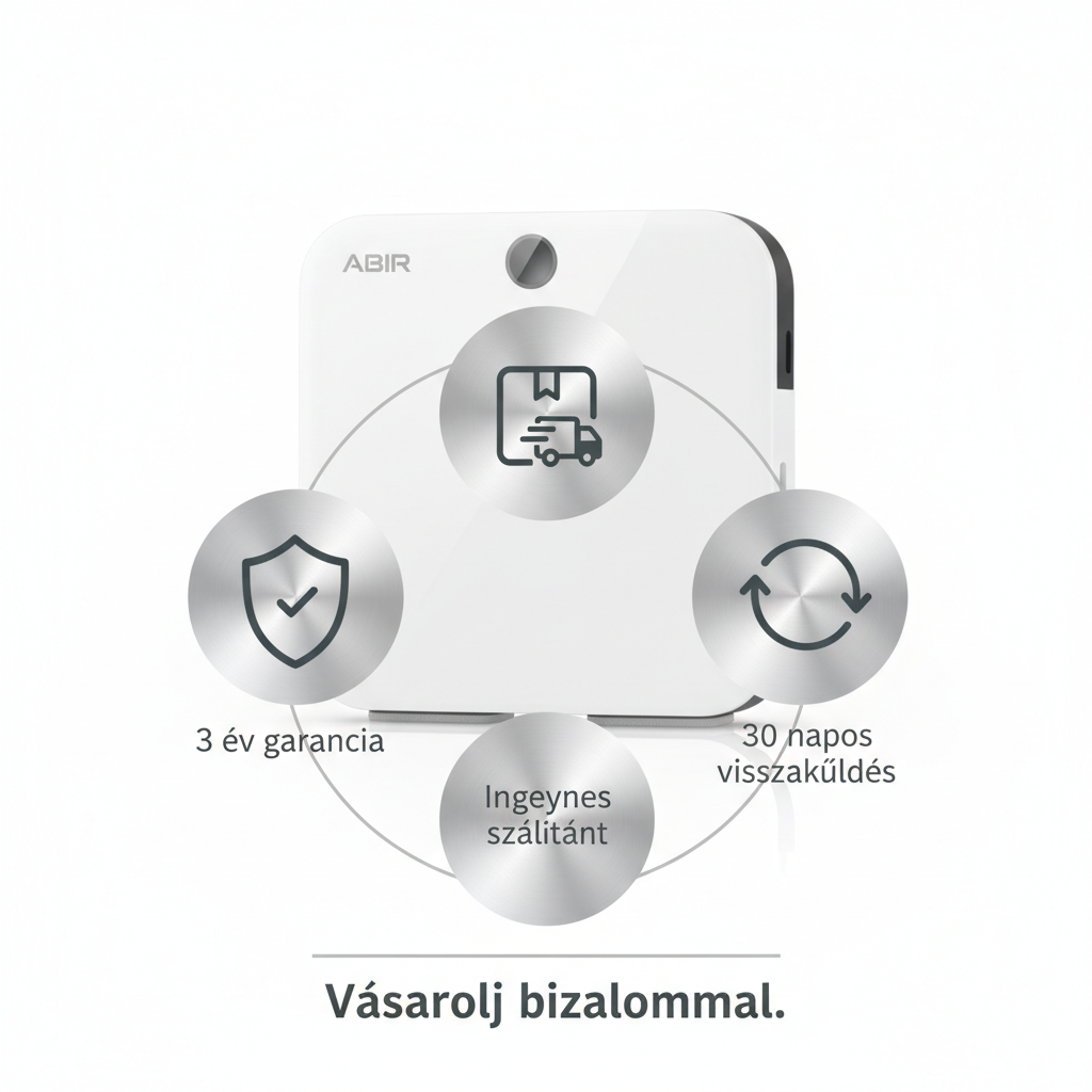 ABIR WD8 Robot Ablaktisztító – Dupla Vízpermét, Lézeres Érzékelő, Okos Memória