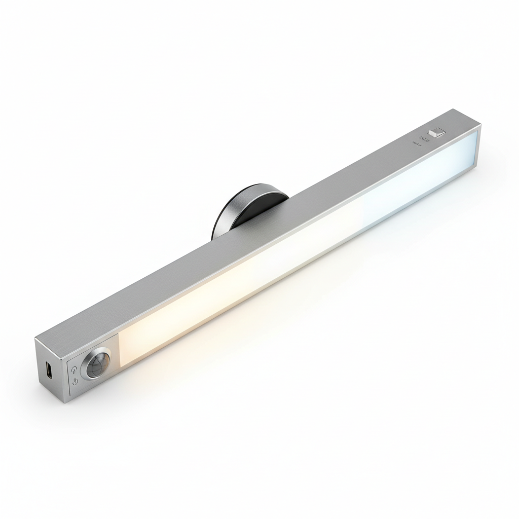 USB tölthető mozgásérzékelős LED lámpa – mágneses, szekrényhez, konyhához