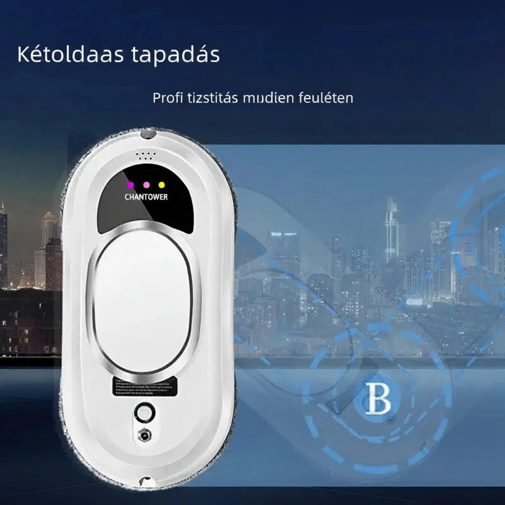 Intelligens Ablaktisztító Robot – Távirányítós, Elektromos, Üvegre és Falra