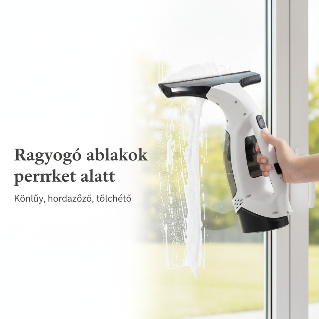 Elektromos Vezeték Nélküli Ablaktisztító Gép – Hordozható, Tölthető, Automatikus